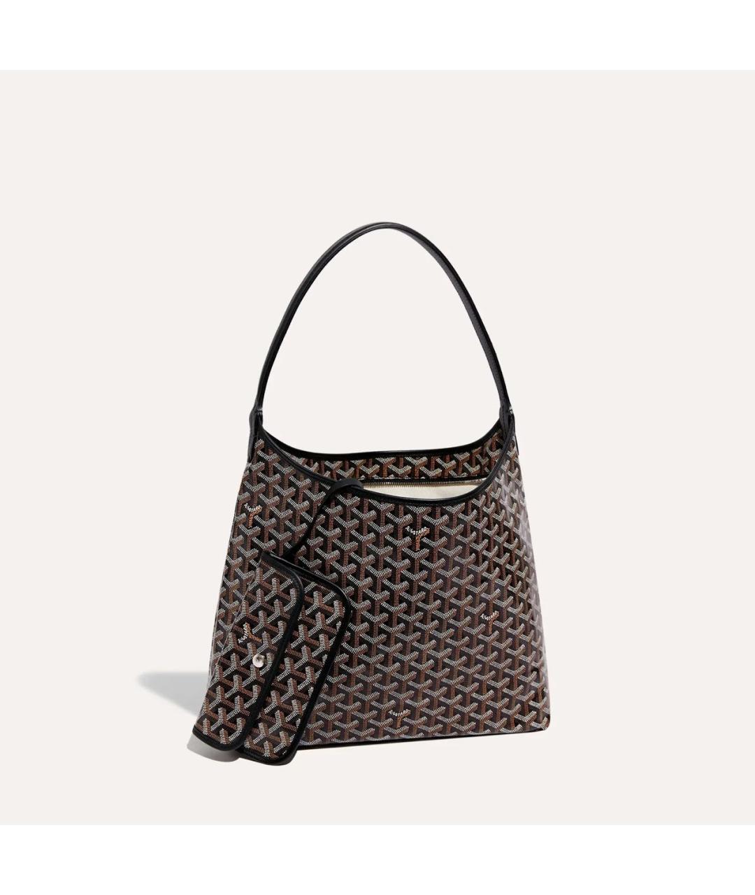 GOYARD Черная сумка через плечо из канвы, фото 3