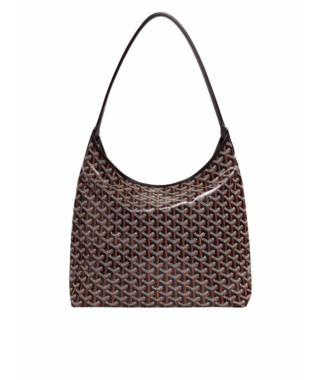 GOYARD Черная сумка через плечо из канвы, фото 1