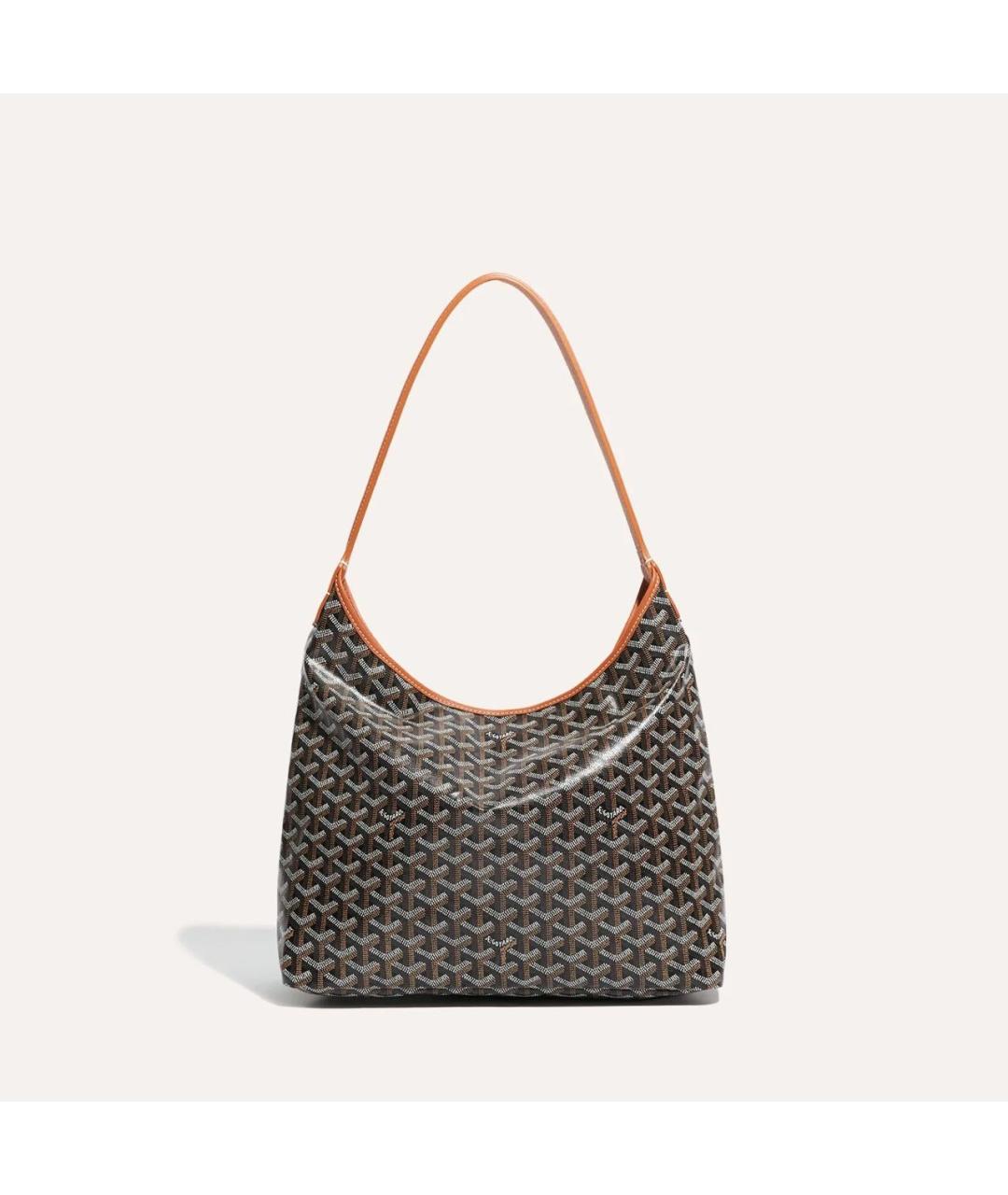 GOYARD Коричневая сумка через плечо из канвы, фото 5