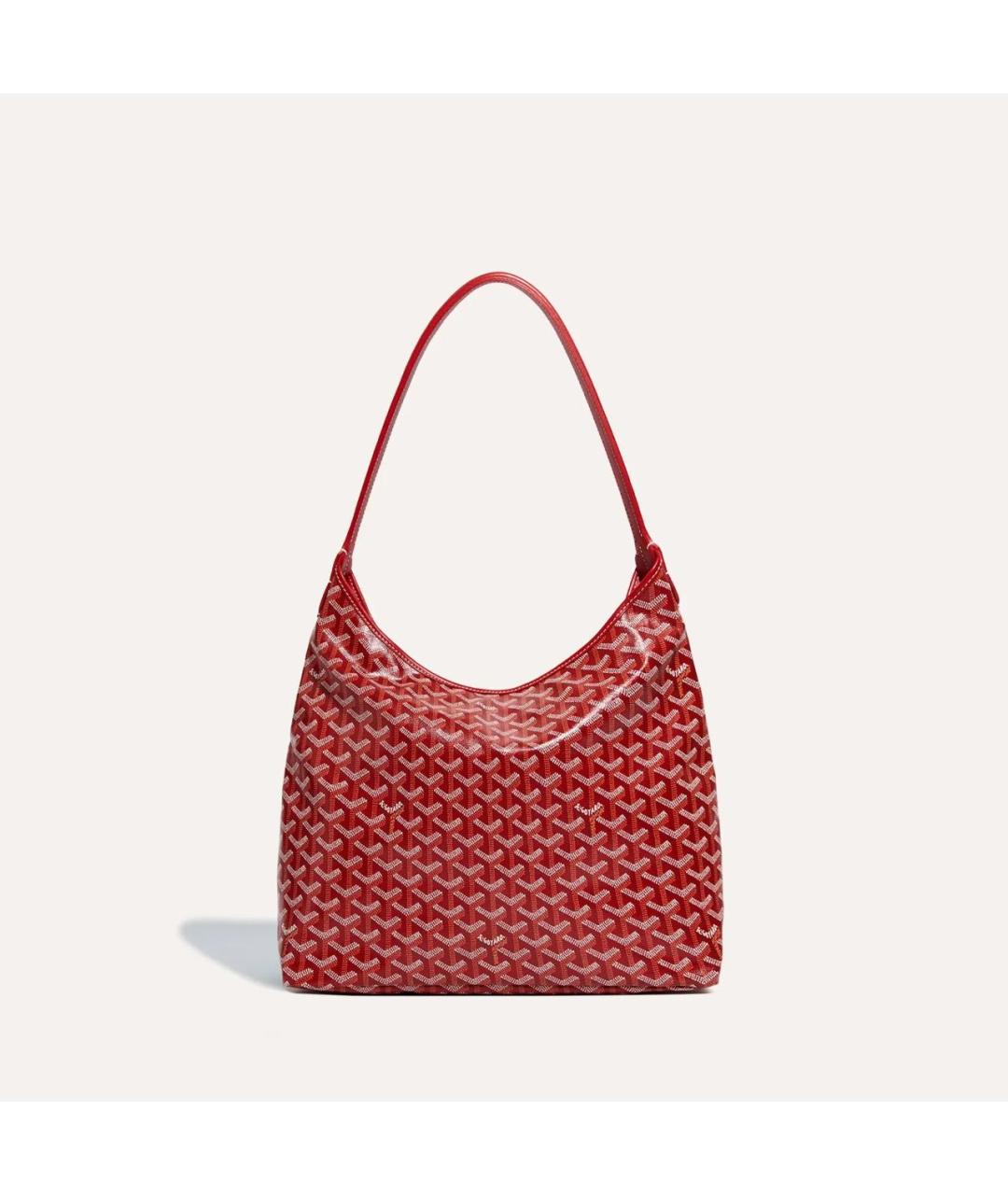 GOYARD Красная сумка через плечо из канвы, фото 5