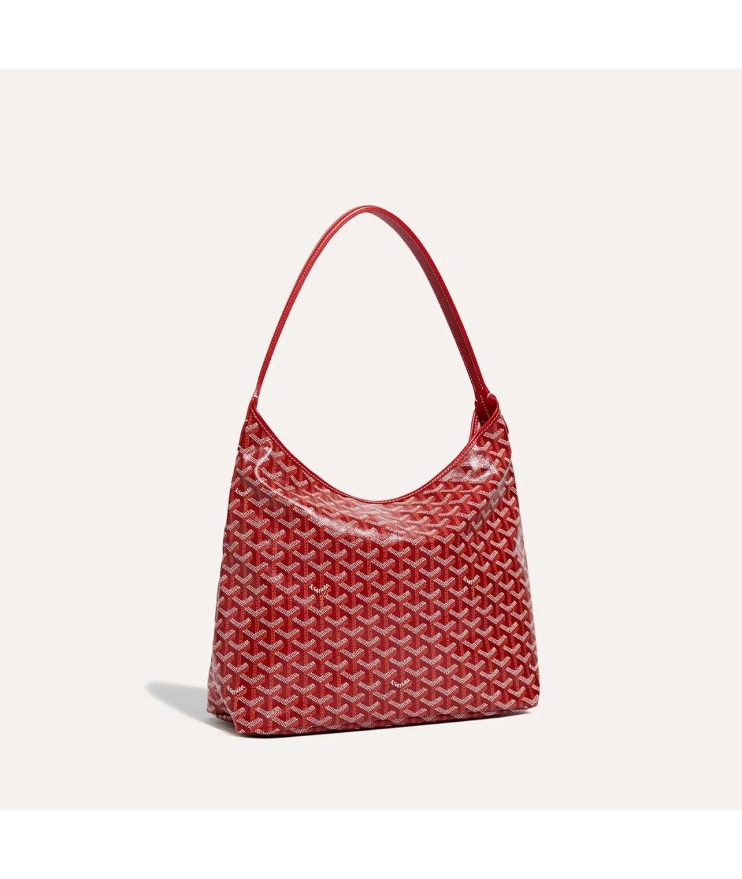 GOYARD Красная сумка через плечо из канвы, фото 2