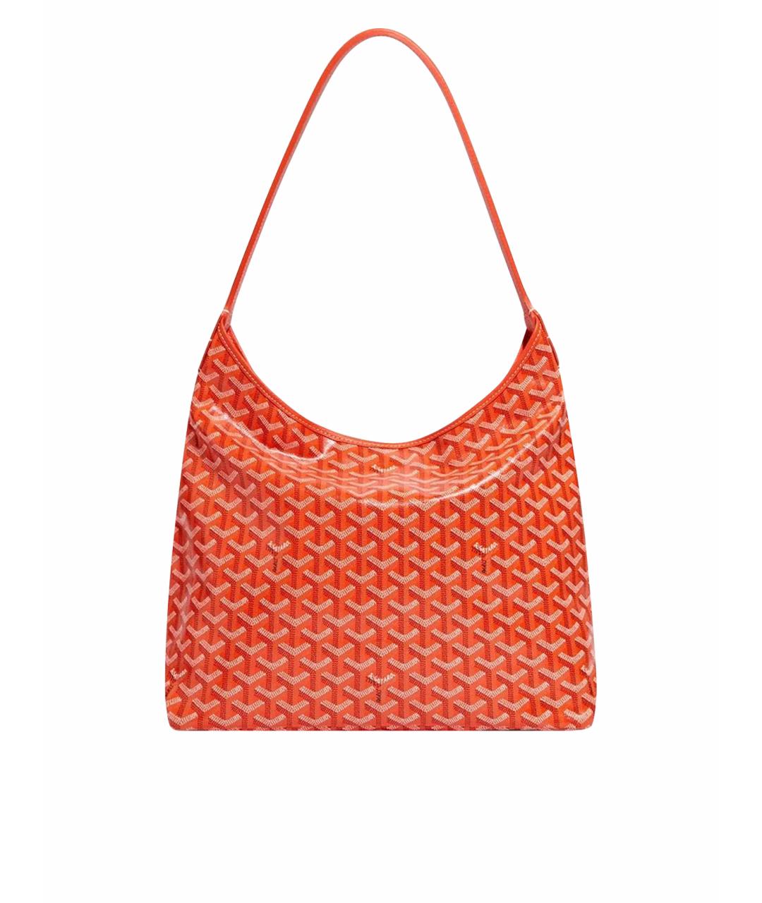 GOYARD Оранжевая сумка через плечо из канвы, фото 1