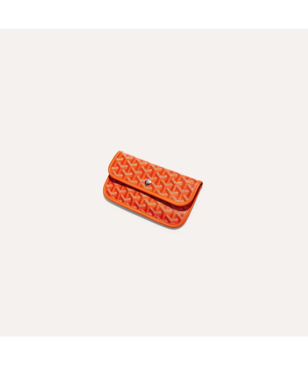 GOYARD Оранжевая сумка через плечо из канвы, фото 4