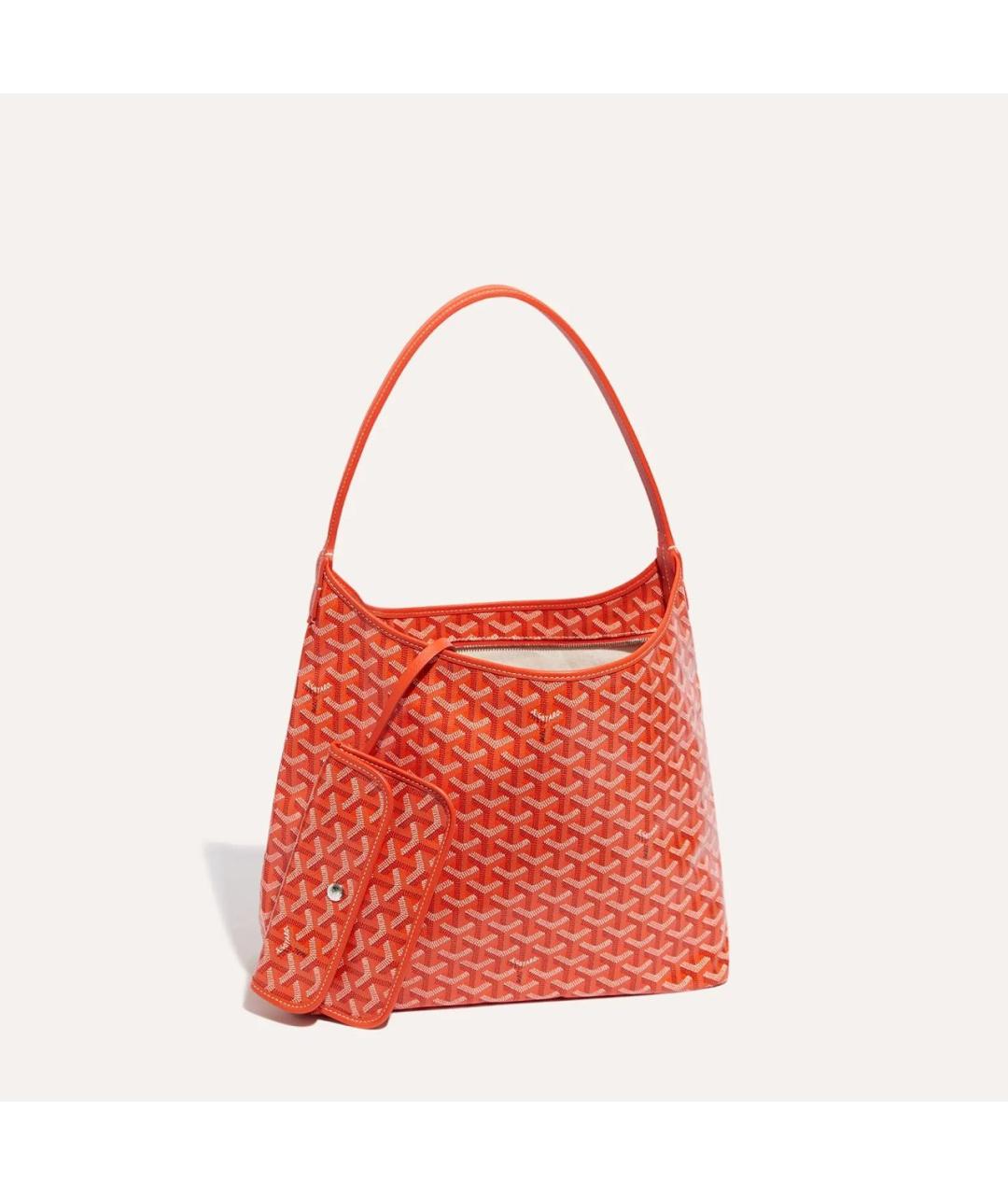 GOYARD Оранжевая сумка через плечо из канвы, фото 3