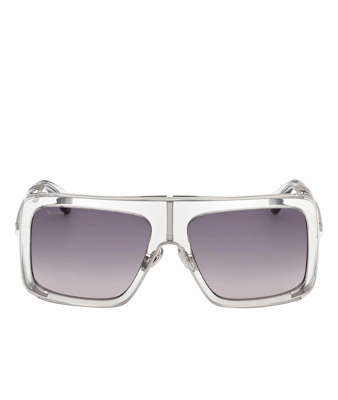 MAX MARA Прозрачные пластиковые солнцезащитные очки, фото 1