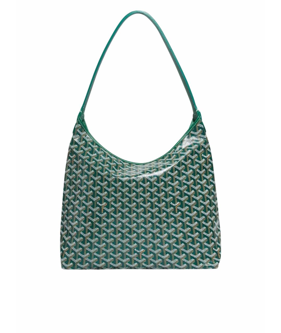 GOYARD Зеленая сумка через плечо из канвы, фото 1