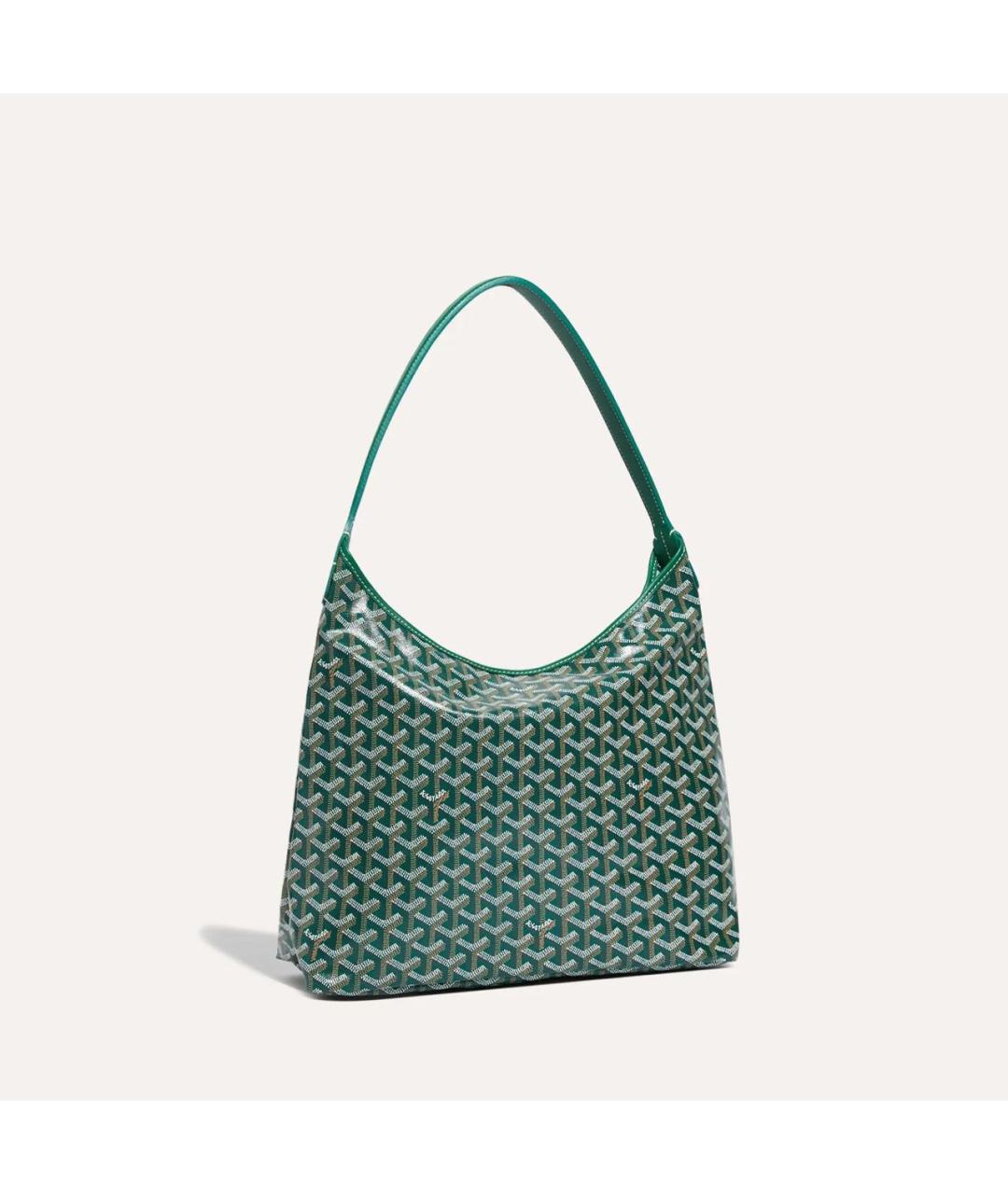 GOYARD Зеленая сумка через плечо из канвы, фото 2