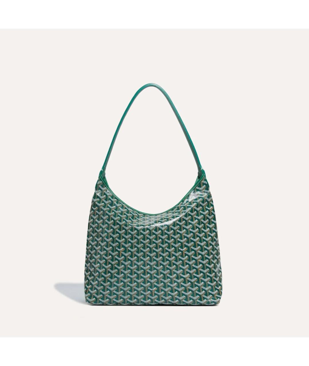 GOYARD Зеленая сумка через плечо из канвы, фото 5
