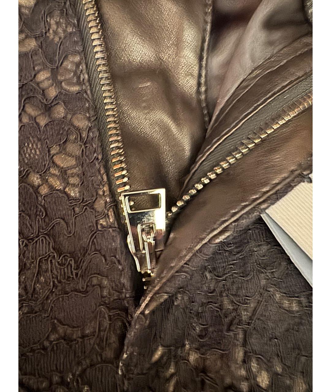 TOM FORD Черные кожаные прямые брюки, фото 5