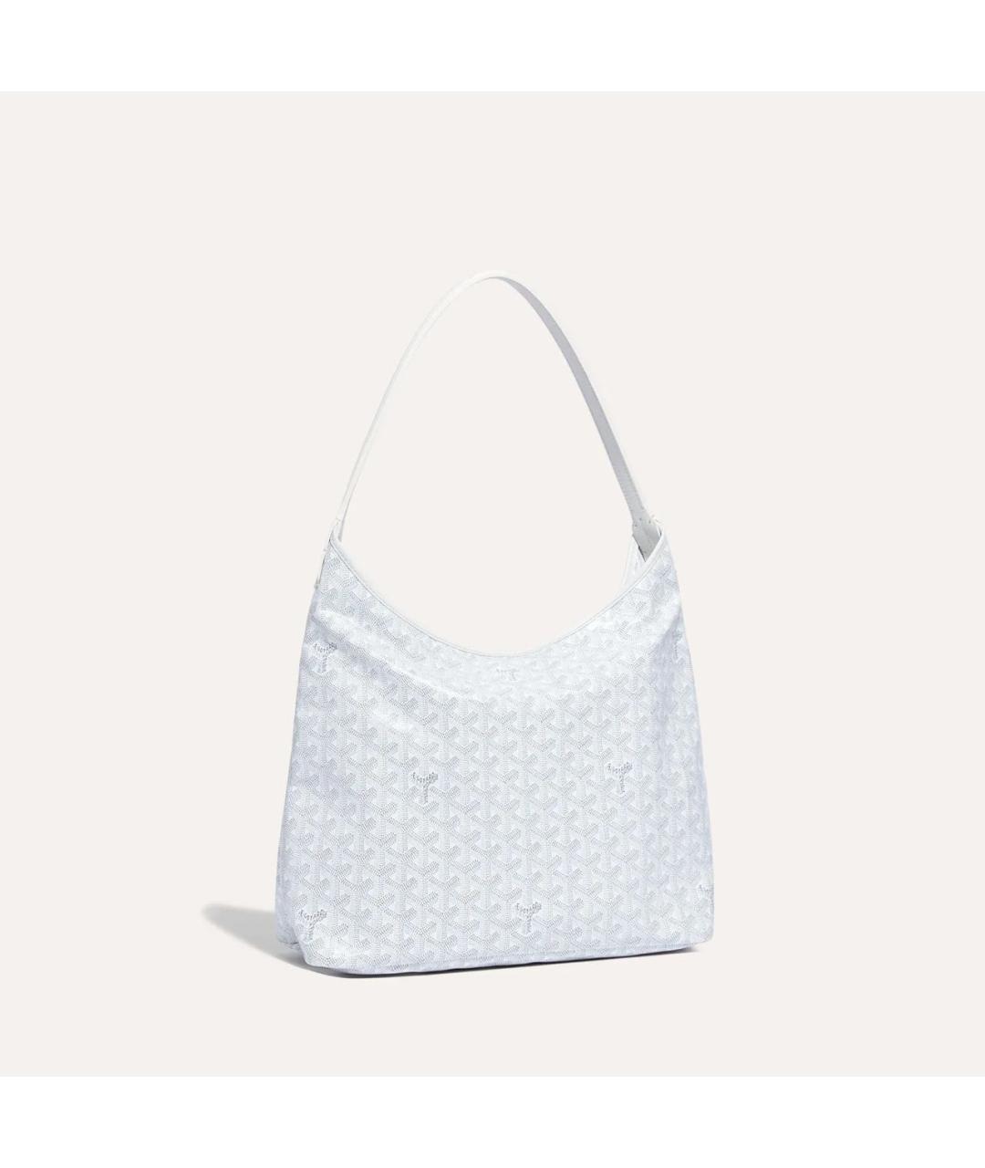 GOYARD Белая сумка через плечо из канвы, фото 3