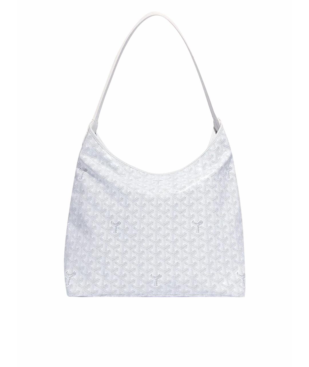 GOYARD Белая сумка через плечо из канвы, фото 1