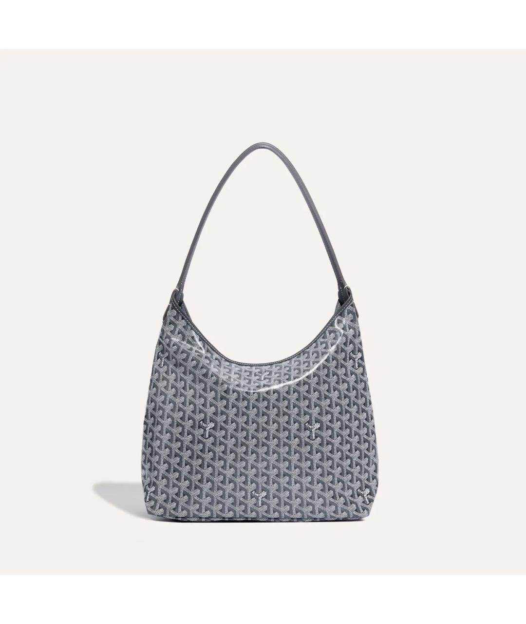 GOYARD Серая сумка через плечо из канвы, фото 5