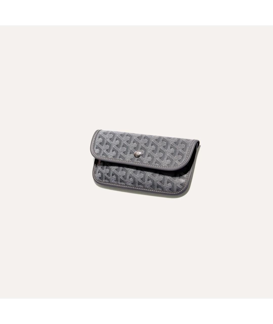 GOYARD Серая сумка через плечо из канвы, фото 4