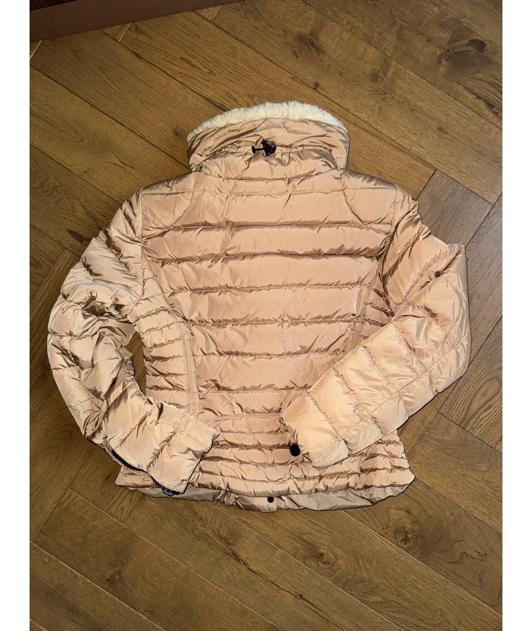 MONCLER Бежевая полиамидовая куртка, фото 2