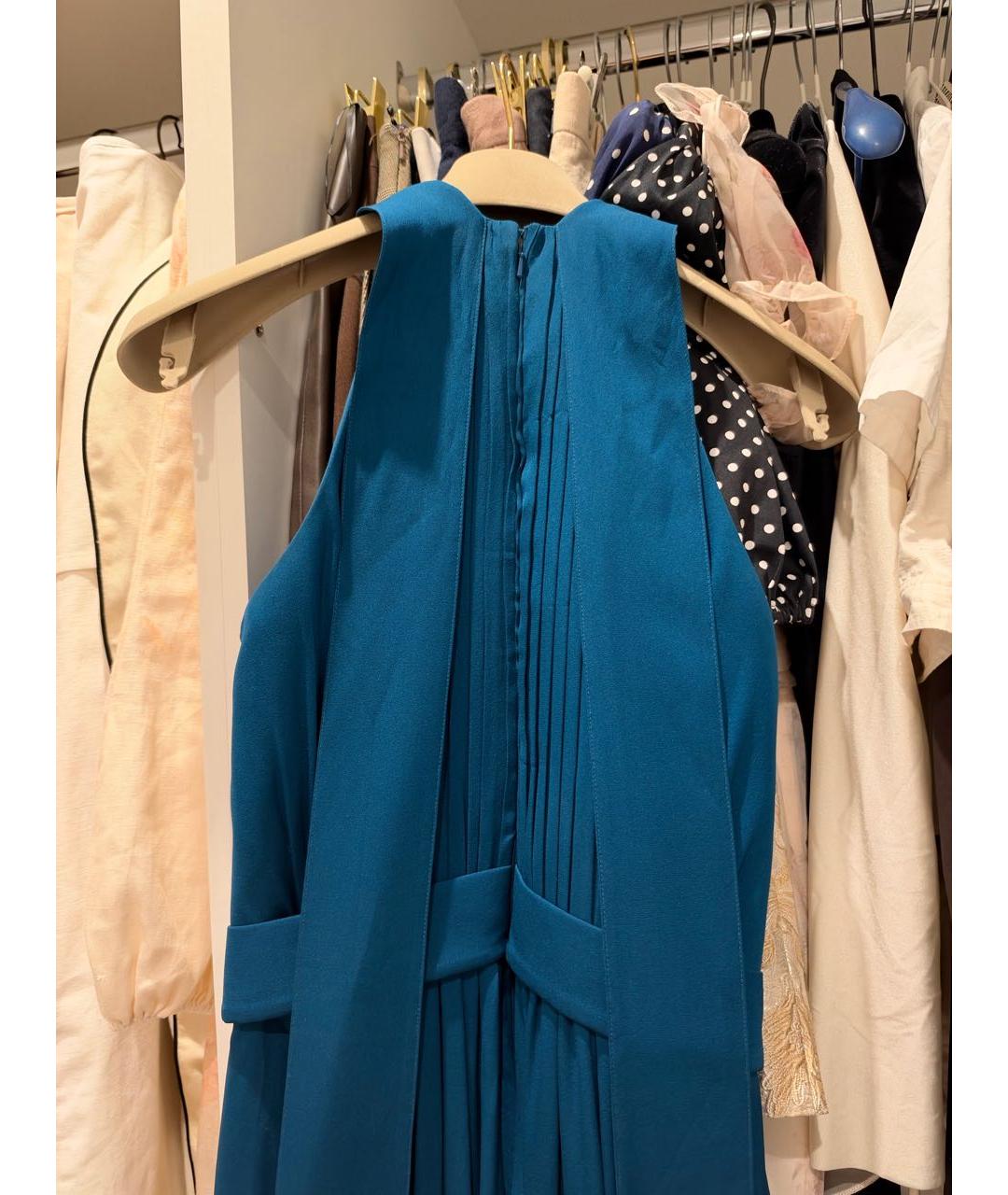 ELIE SAAB Зеленый шелковый комбинезон, фото 3