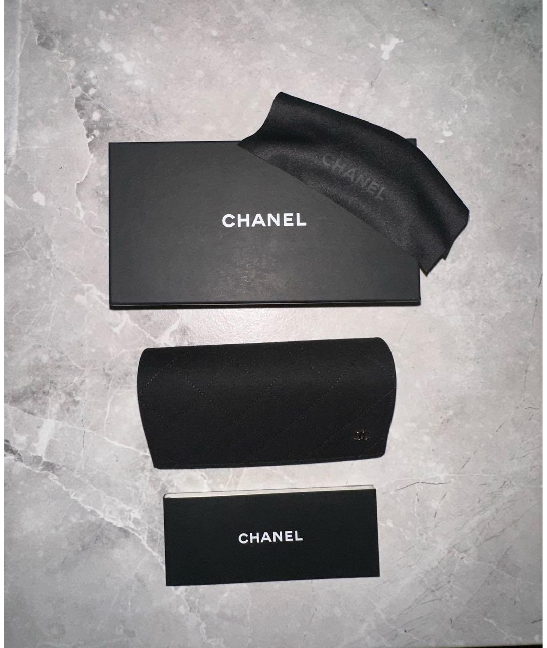 CHANEL Черные пластиковые солнцезащитные очки, фото 5