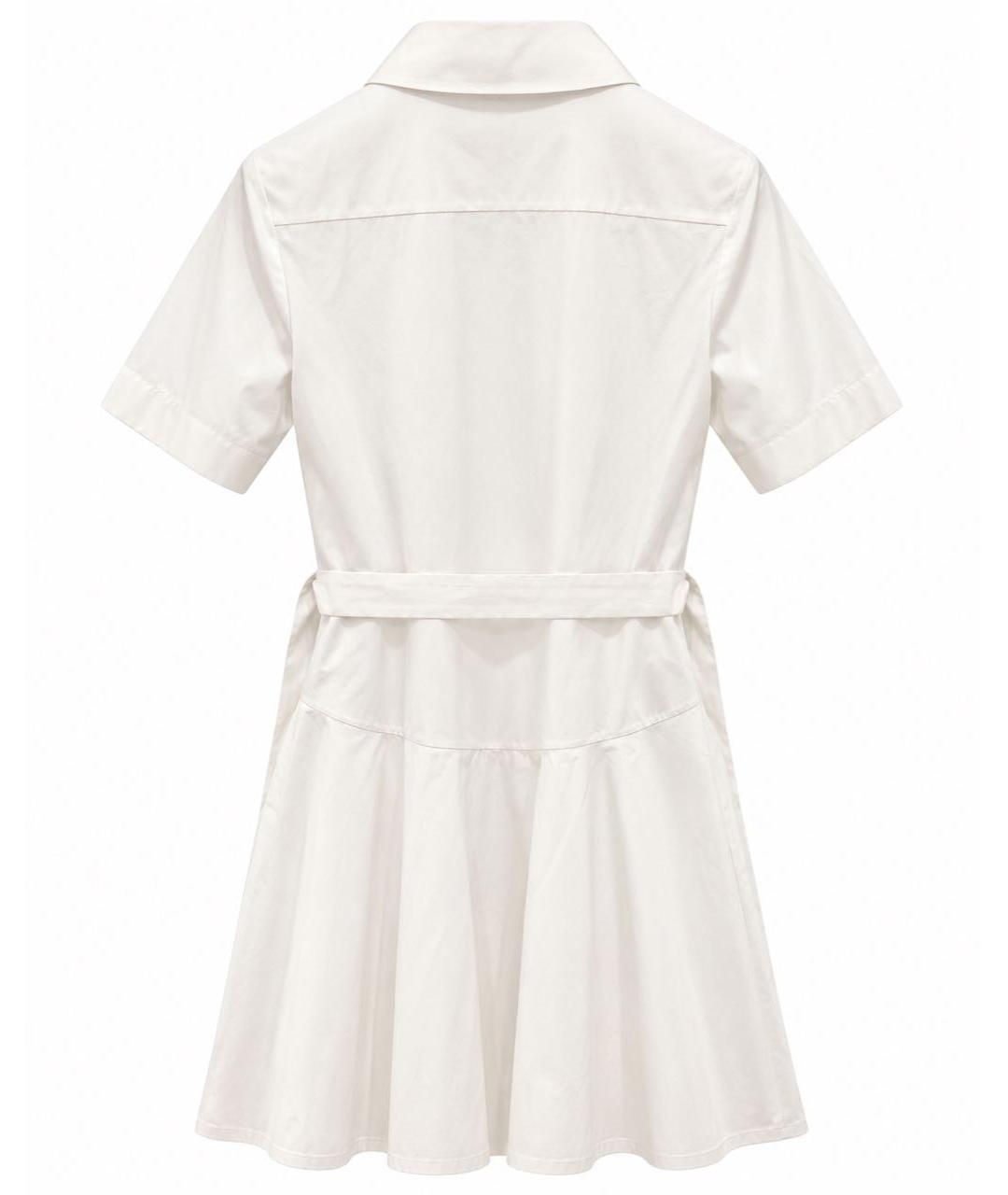 ALEXANDER MCQUEEN Белое хлопковое повседневное платье, фото 2
