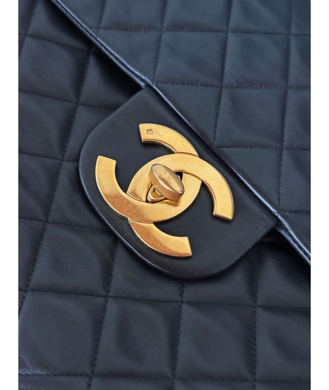 CHANEL Черная кожаная сумка через плечо, фото 4
