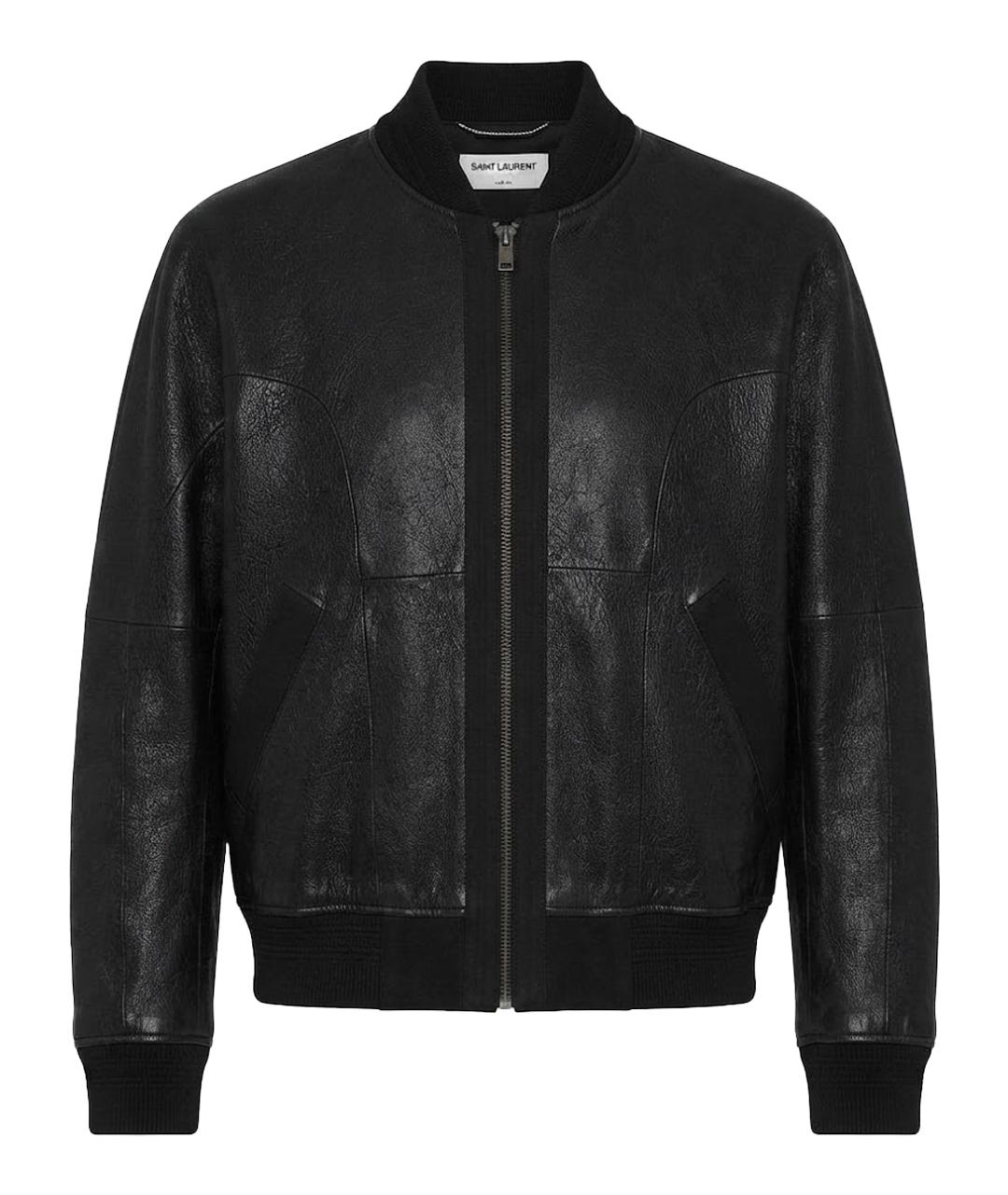 SAINT LAURENT Черная меховая дубленка, фото 1
