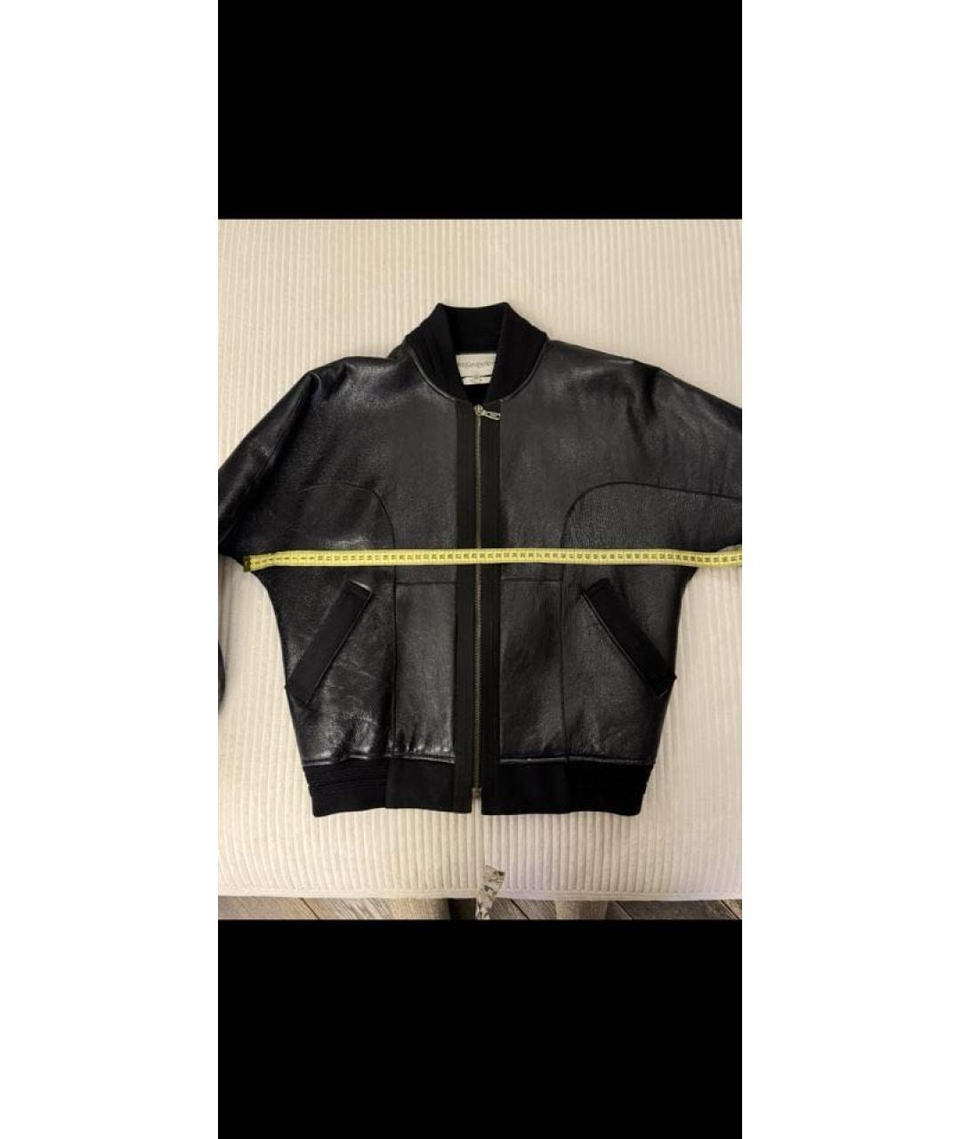 SAINT LAURENT Черная меховая дубленка, фото 2