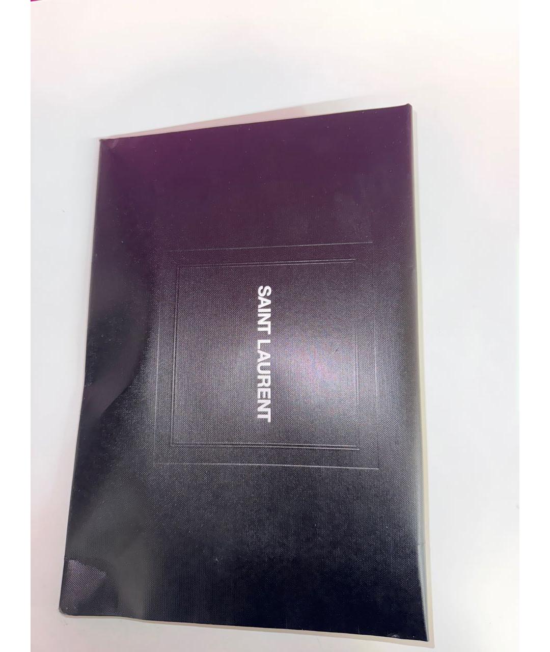 SAINT LAURENT Черный кожаный ремень, фото 6