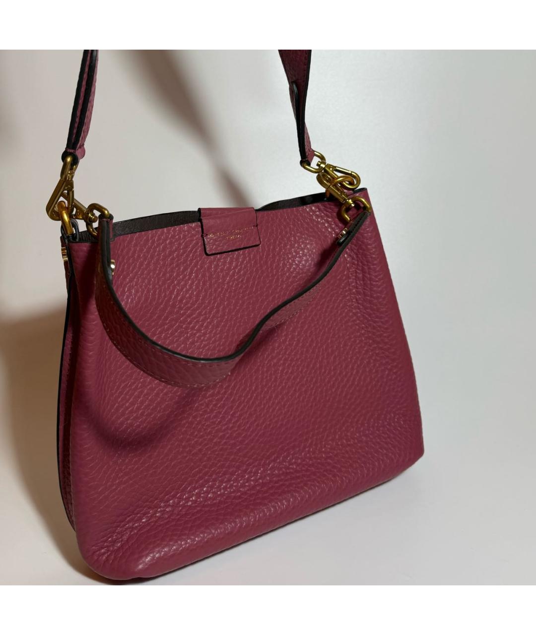 Gianni Chiarini Розовая кожаная сумка через плечо, фото 2