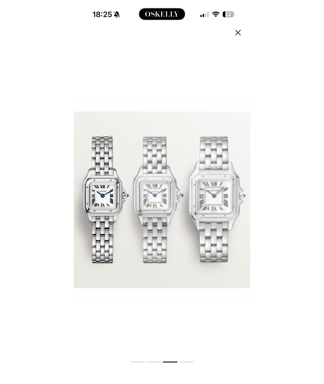 CARTIER Серебряные часы, фото 5