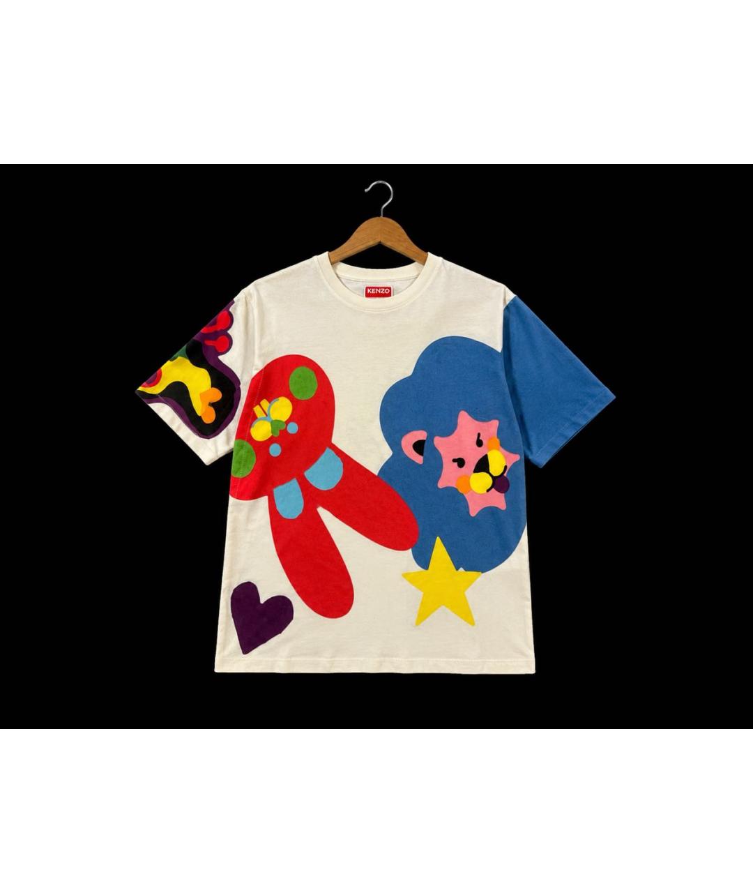 KENZO Белая хлопковая футболка, фото 5