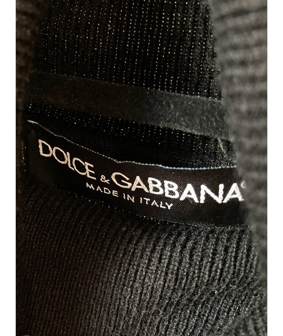 DOLCE&GABBANA Темно-синий кашемировый джемпер / свитер, фото 2
