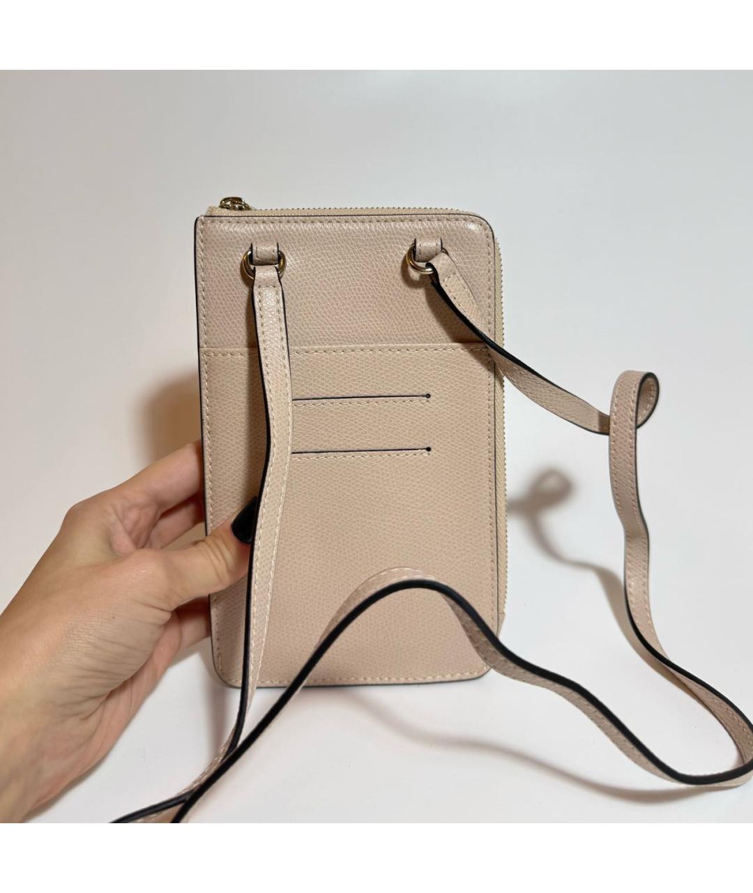 FURLA Бежевая кожаная сумка через плечо, фото 3