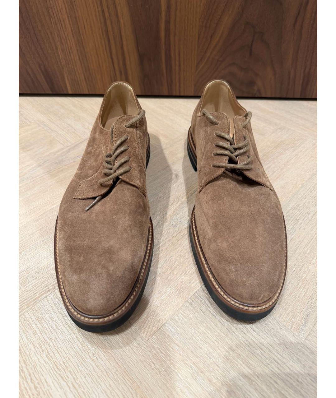 TOD'S Коричневые замшевые туфли, фото 2