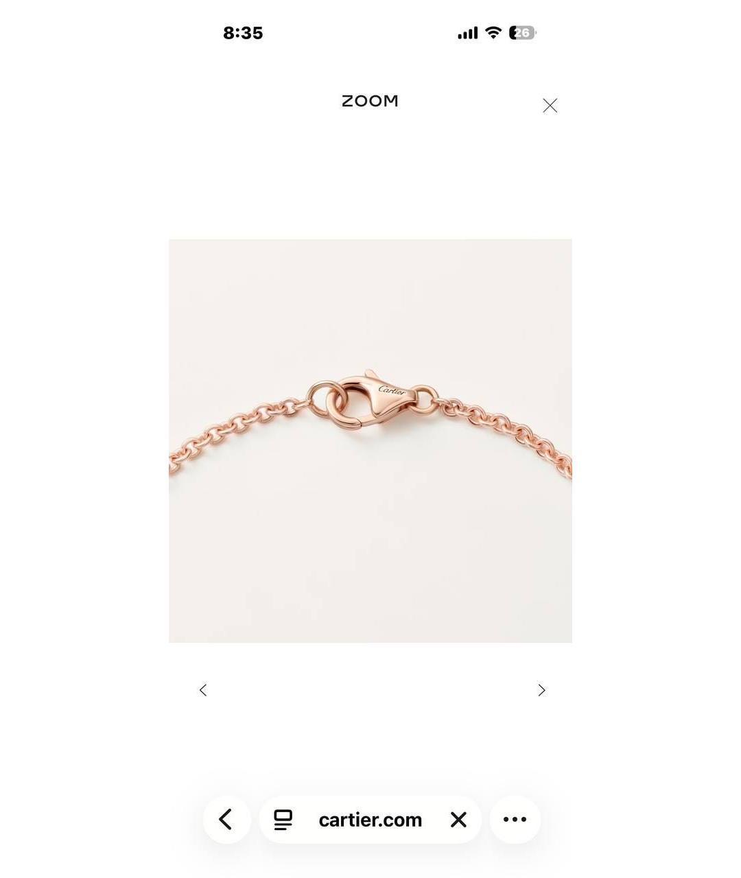 CARTIER Золотой браслет из розового золота, фото 4