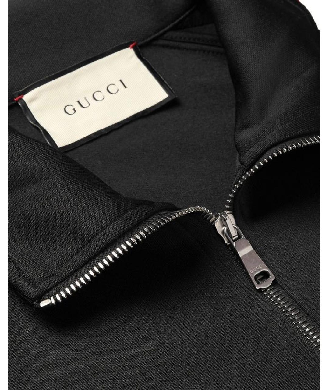GUCCI Черная полиэстеровая куртка, фото 6