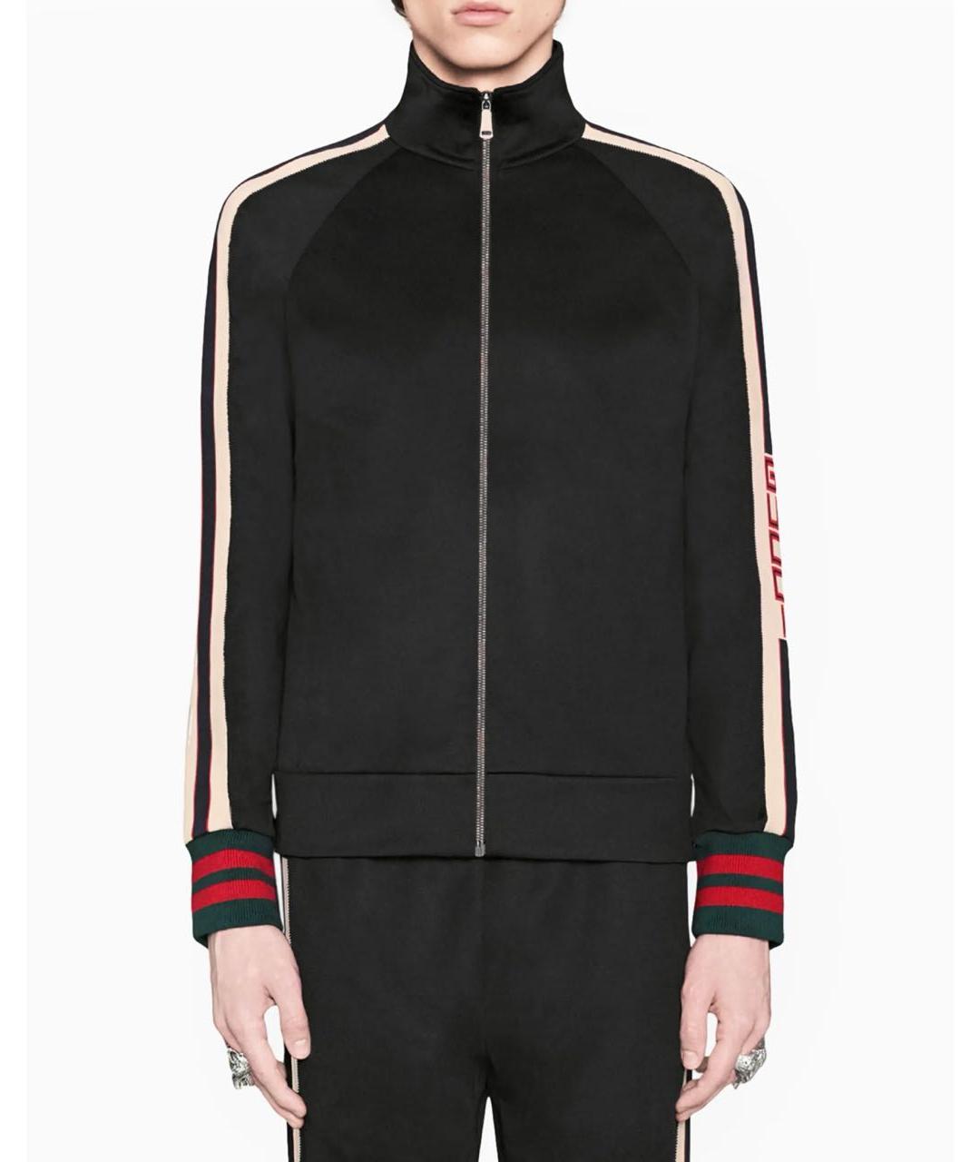 GUCCI Черная полиэстеровая куртка, фото 4