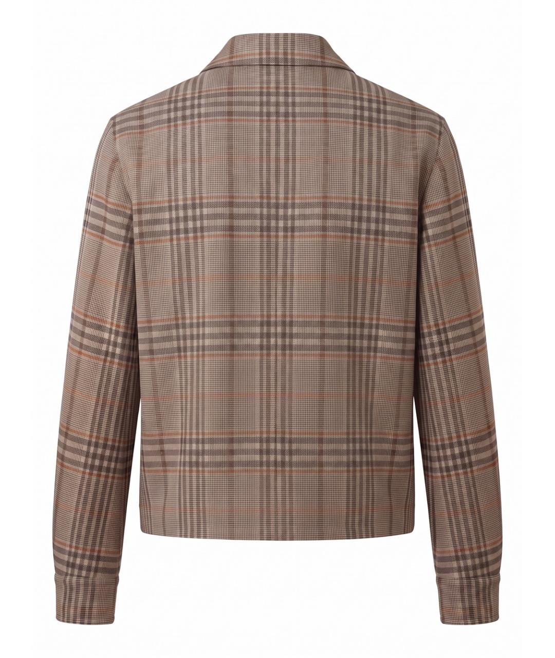 BURBERRY Коричневая шерстяная куртка, фото 2