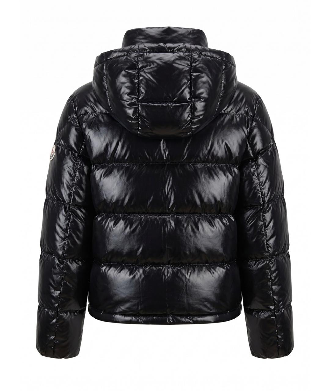 MONCLER Черная полиамидовая куртка, фото 2