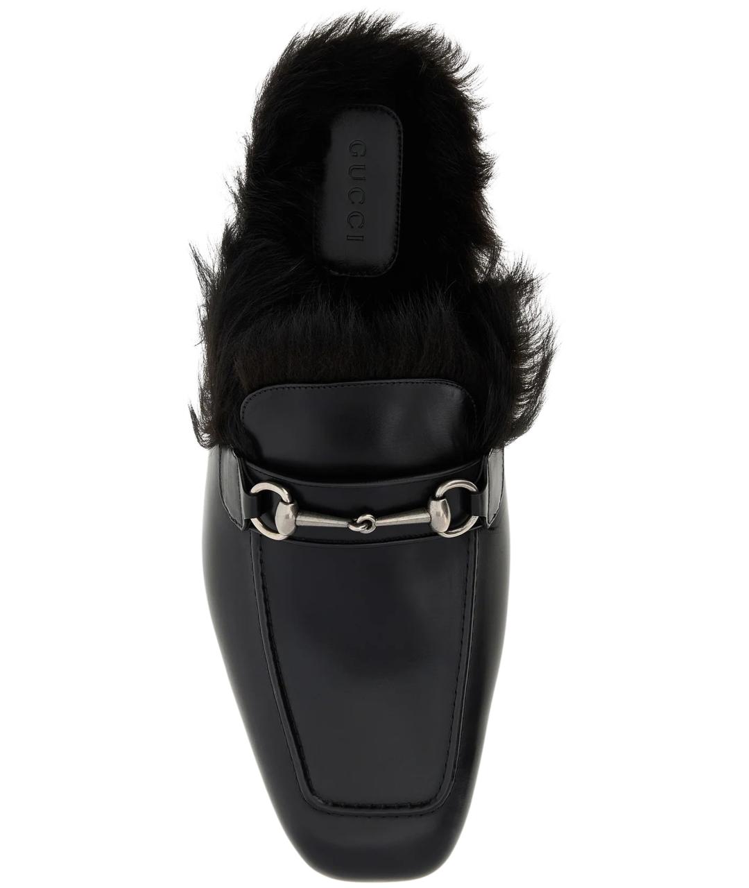 GUCCI Черные кожаные лоферы, фото 3