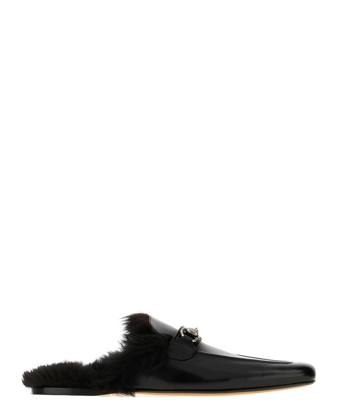 GUCCI Черные кожаные лоферы, фото 4