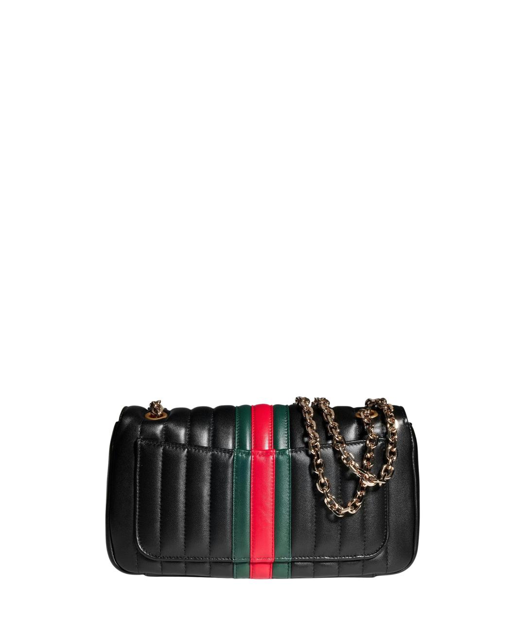 GUCCI Черная кожаная сумка через плечо, фото 3