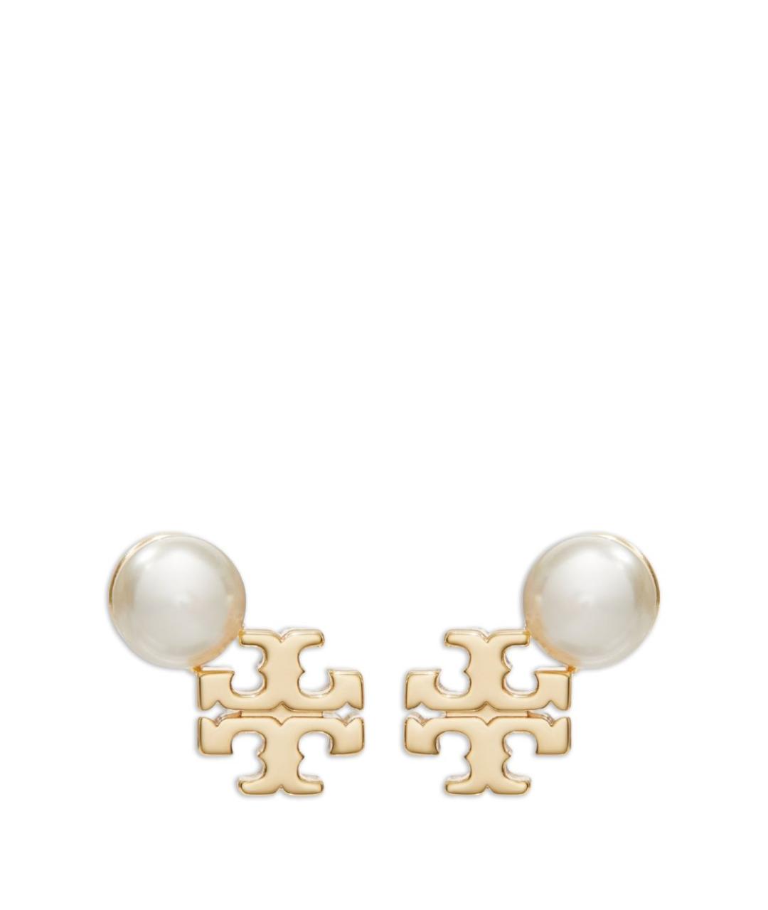 TORY BURCH Золотые металлические серьги, фото 1