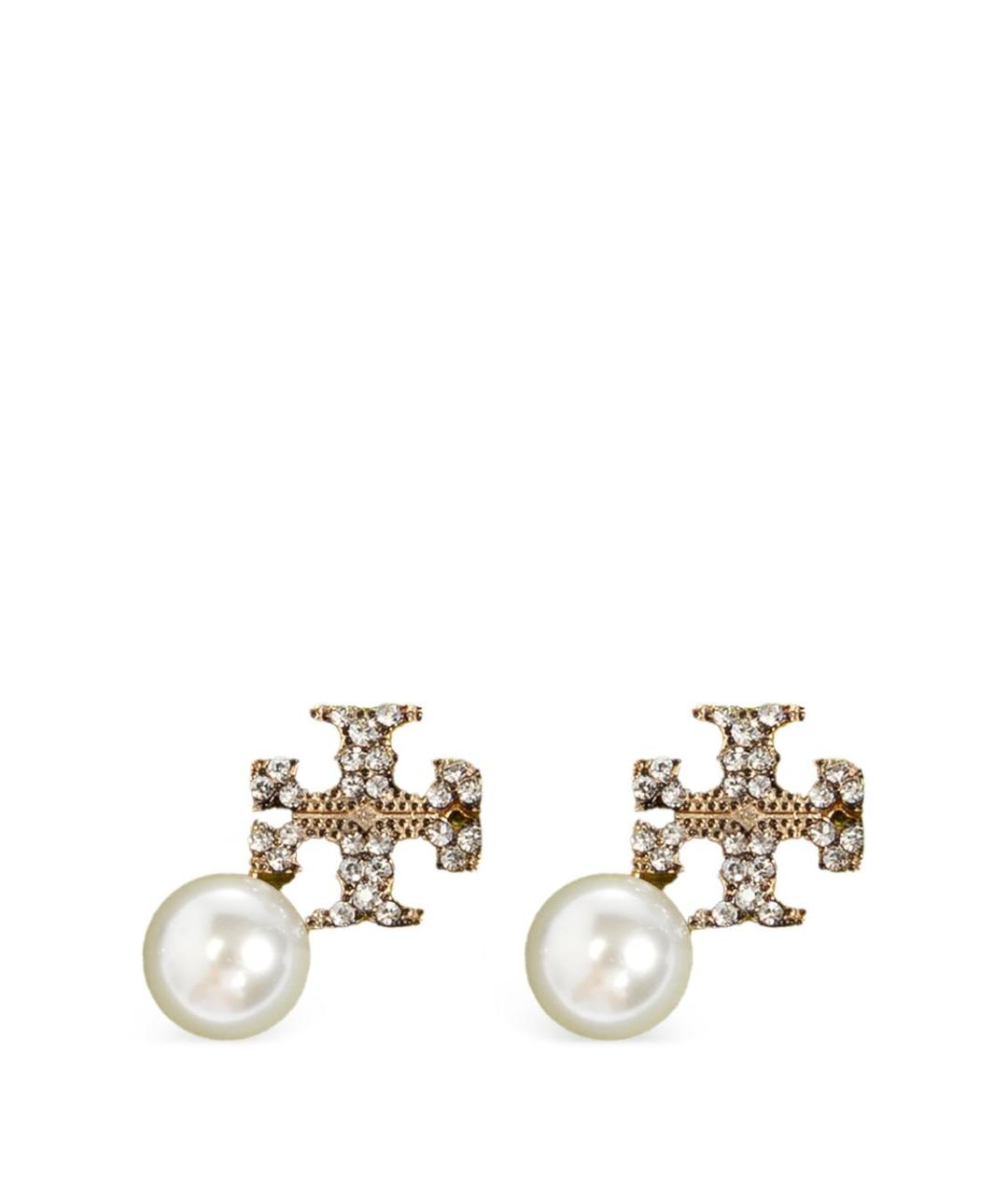 TORY BURCH Золотые металлические серьги, фото 1