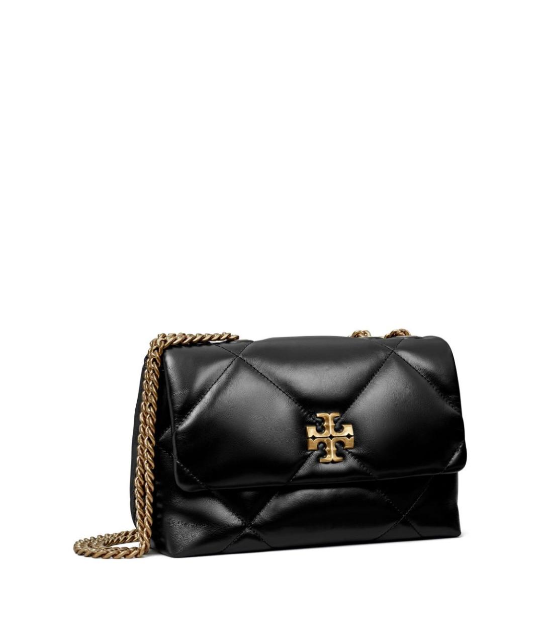 TORY BURCH Черная кожаная сумка через плечо, фото 4