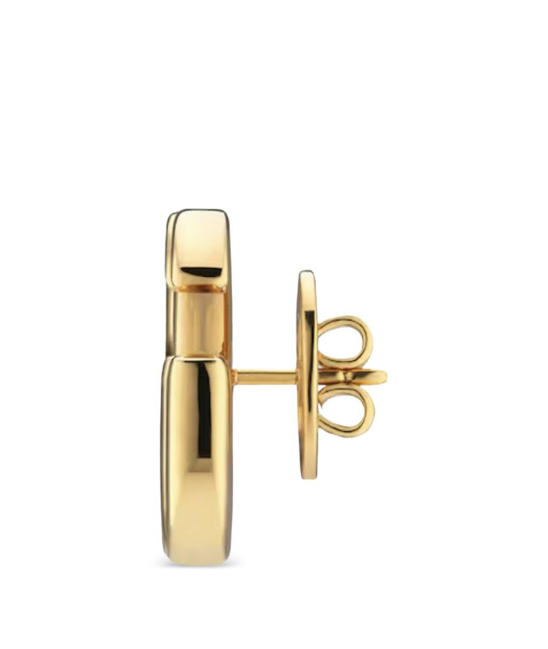 GUCCI Золотые латунные серьги, фото 2