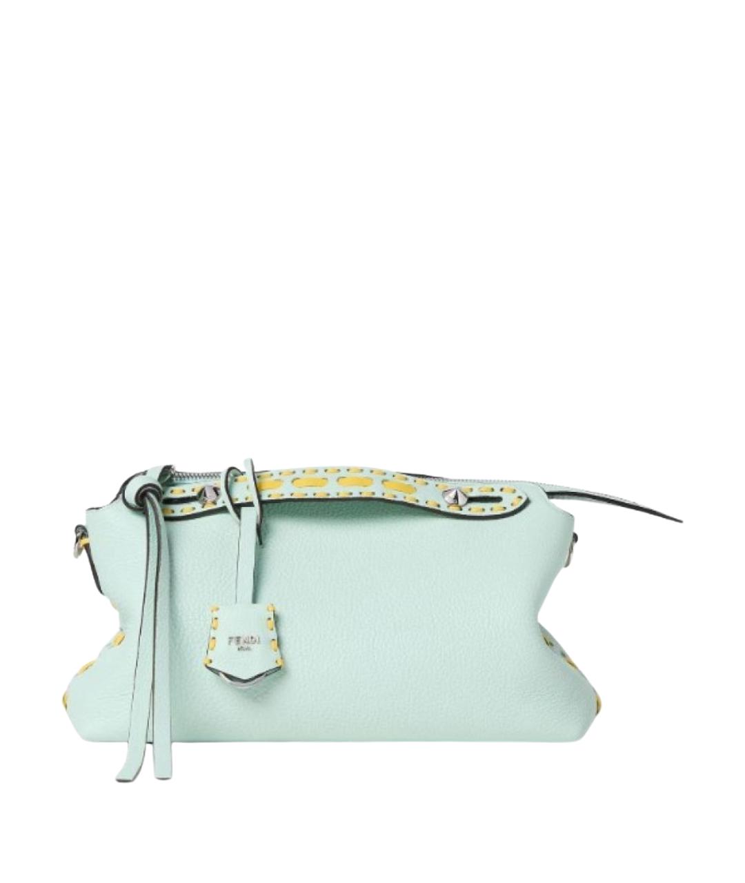 FENDI Зеленая кожаная сумка через плечо, фото 1