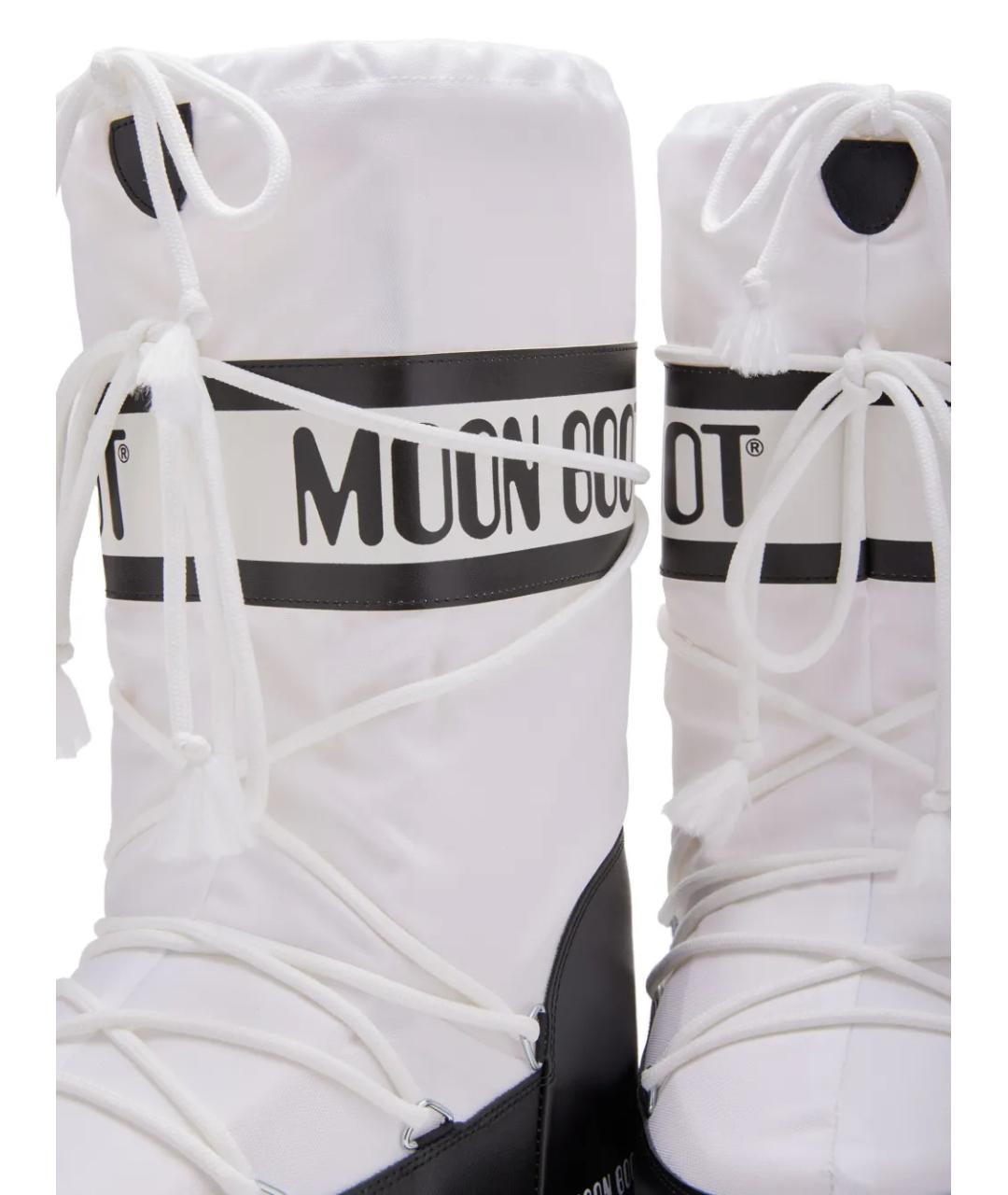 MOON BOOT Белые синтетические сапоги, фото 2