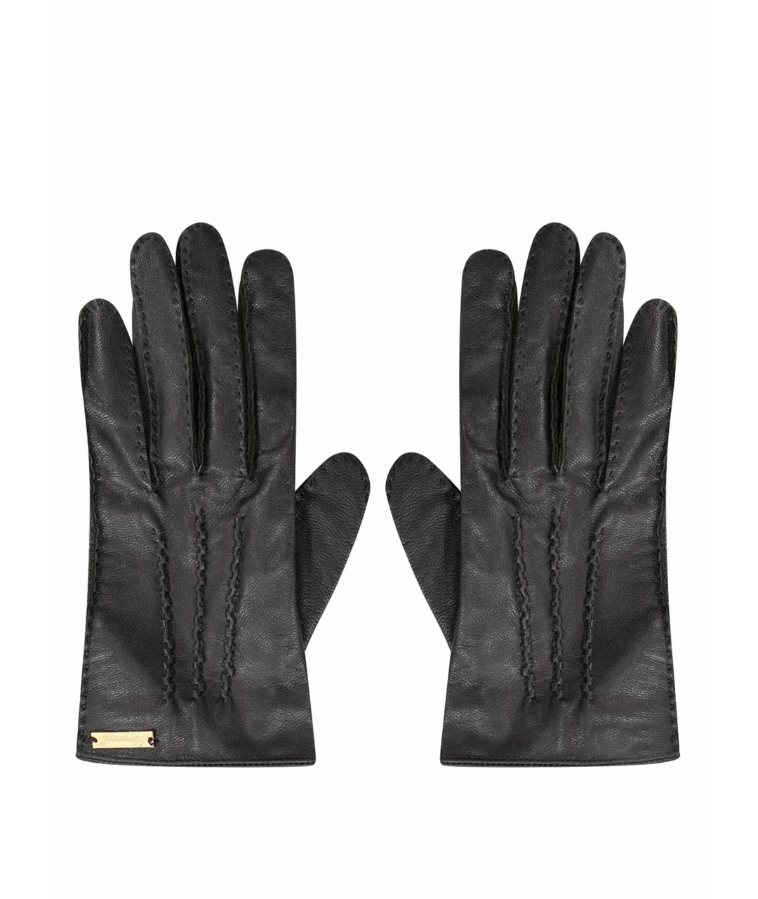 DSQUARED2 Черные кожаные перчатки, фото 1