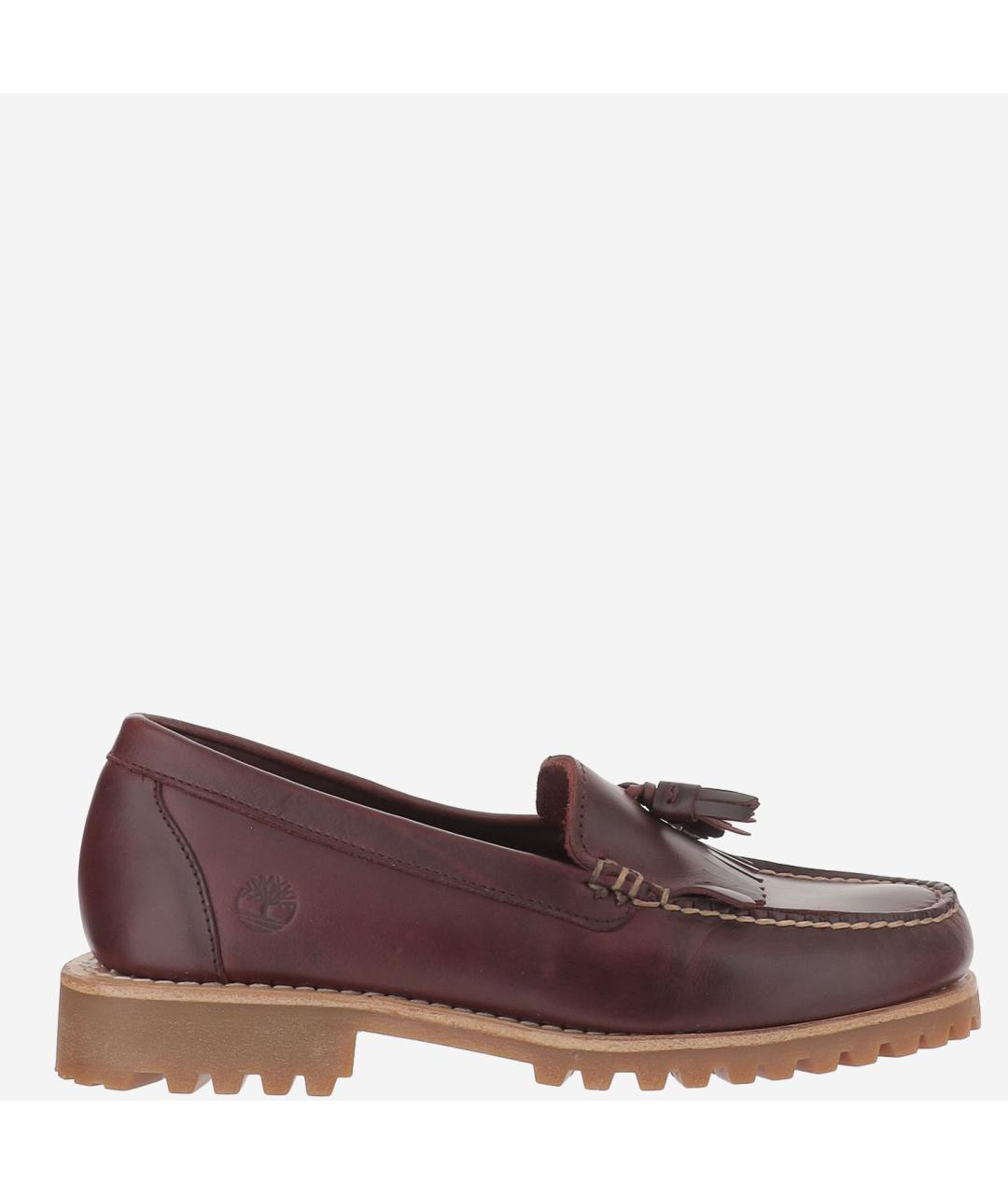 TIMBERLAND Бордовые кожаные лоферы, фото 6