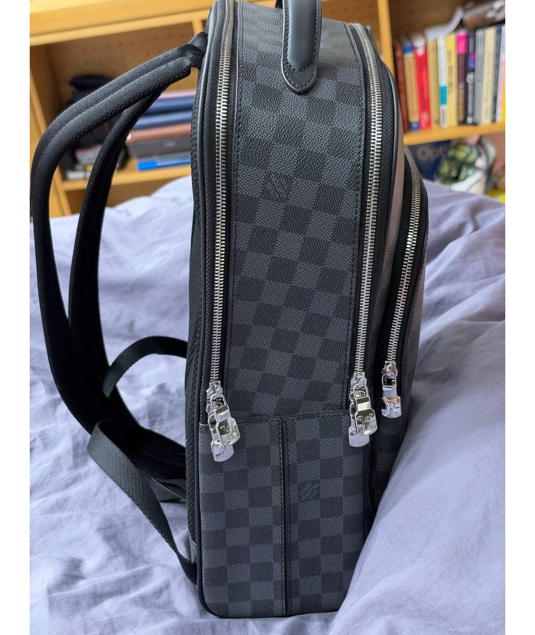 LOUIS VUITTON Черный рюкзак из канвы, фото 2