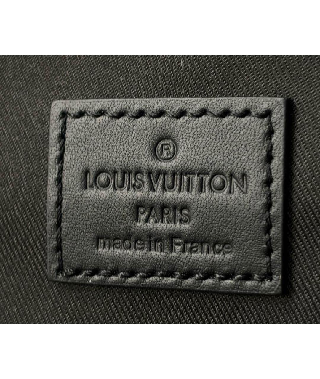 LOUIS VUITTON Черный рюкзак из канвы, фото 7