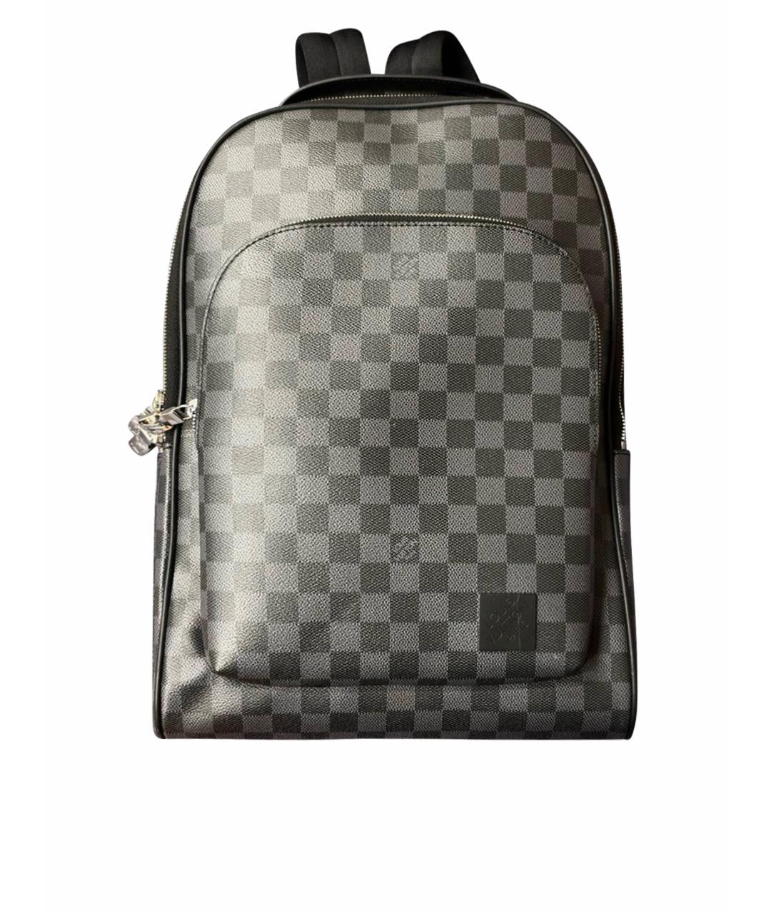 LOUIS VUITTON Черный рюкзак из канвы, фото 1